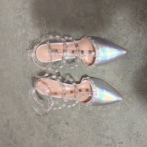 Mix No. 6 holographic heels